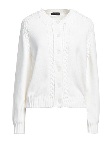 ANNECLAIRE Cardigan White 62% Cotton, 38% Polyamide