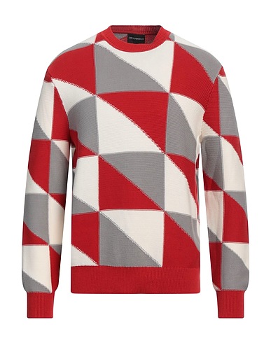 EMPORIO ARMANI Jumper Brick red 100% Cotton