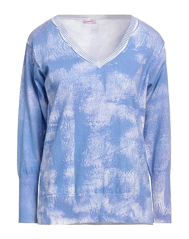 ROSSOPURO Sweater Light blue 100% Cotton
