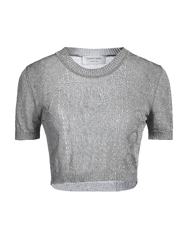 MARINE SERRE Jumper WHITE LINE Grey 79% Viscose, 17% Other Fibres, 4% Polyester