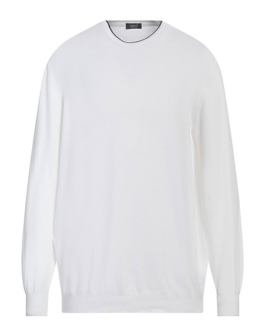 ROSSOPURO Pullover Weiß 100% Baumwolle