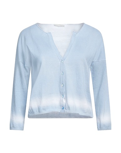 PUROTATTO Cardigan Light blue 100% Cotton