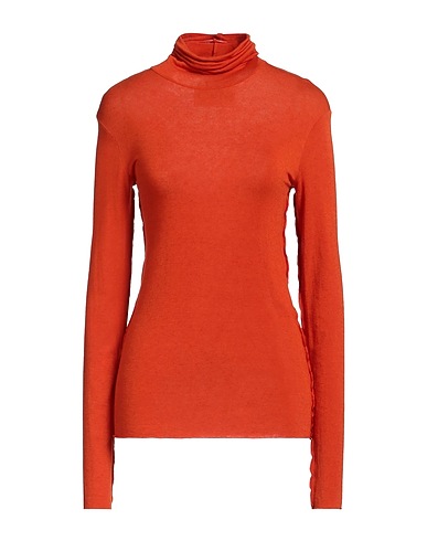 8PM Polo neck Orange 71% Modal, 24% Wool, 5% Elastane
