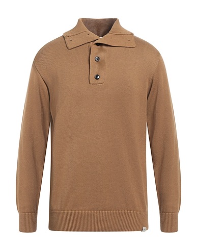 LIU •JO MAN Jumper Camel 41% Cotton, 28% Polyester, 13% Polyamide, 13% Acrylic, 5% Wool