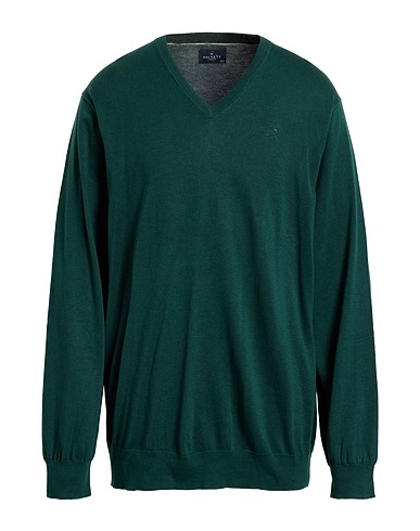 HACKETT Pullover Dunkelgrün 80% Baumwolle, 20% Seide