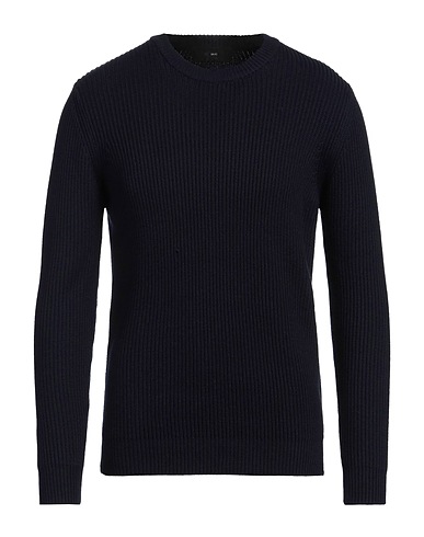 LIU •JO MAN Jumper Midnight blue 41% Cotton, 28% Polyester, 13% Polyamide, 13% Acrylic, 5% Wool
