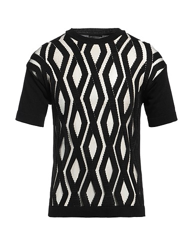 EMPORIO ARMANI Sweater Black 100% Cotton, Polyester