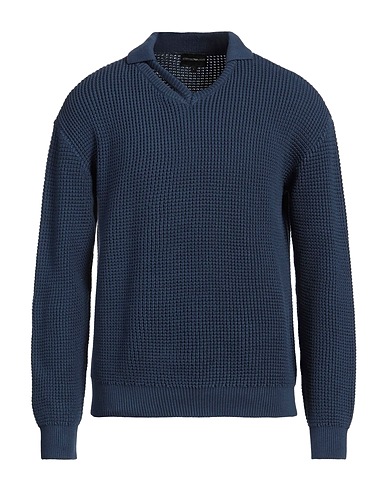 EMPORIO ARMANI Sweater Slate blue 100% Cotton