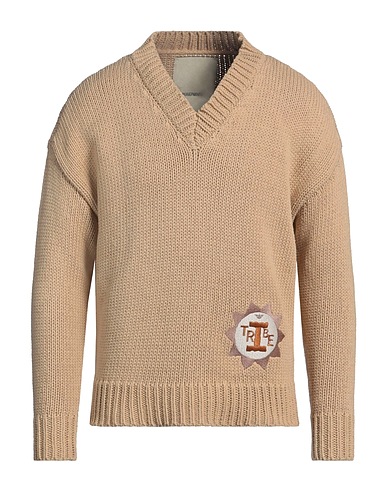 EMPORIO ARMANI Jumper Sand 50% Cotton, 50% Polyester