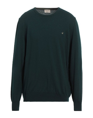 BROOKSFIELD Jumper Dark green 100% Virgin Wool