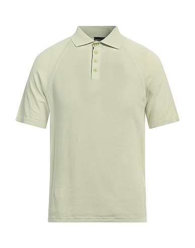 EMPORIO ARMANI Pullover Verde chiaro 100% Cotone, Poliammide, Elastan
