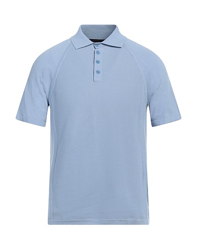 EMPORIO ARMANI Jumper Light blue 100% Cotton, Polyamide, Elastane