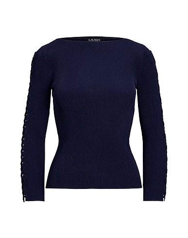 LAUREN RALPH LAUREN Sweater RIB-KNIT BOATNECK SWEATER
 Midnight blue 80% Viscose, 20% Nylon
