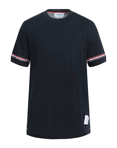 THOM BROWNE Sweater Midnight blue 100% Cotton, Elastane