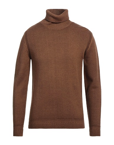 GRAN SASSO Turtleneck Brown 100% Virgin Wool