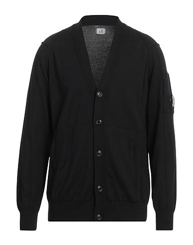 C.P. COMPANY Cardigan Black 100% Cotton