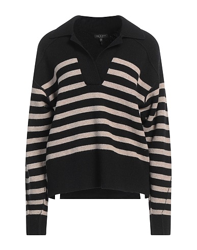 RAG & BONE Pullover Nero 63% Lana, 19% Acrilico, 16% Poliammide, 2% Elastan