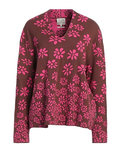 ALESSIA SANTI Jumper Brown 85% Cotton, 15% Wool
