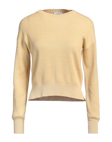BRUNELLO CUCINELLI Jumper Mustard 100% Cotton, Brass