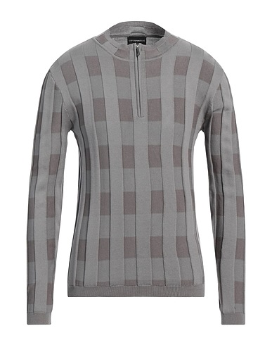 EMPORIO ARMANI Sweater with zip Grey 100% Cotton