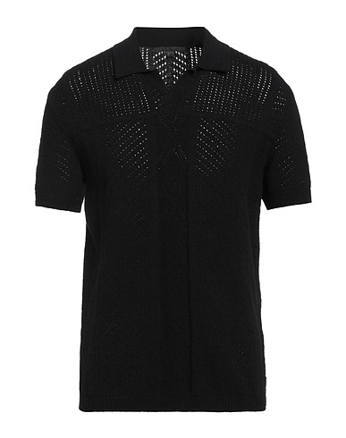 JOHN VARVATOS プルオーバー ブラック コットン 78% / ナイロン 22%