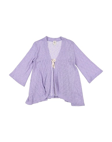 CAFFÉ D'ORZO Strickjacke Lila 85% Baumwolle, 5% Polyester, 5% Andere Fasern, 3% Polyamid, 2% Metallfaser