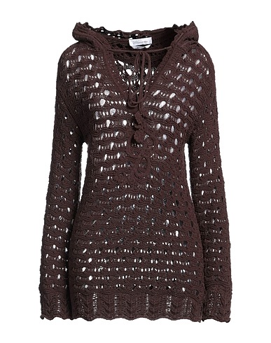 BLUMARINE Jumper Chocolate brown 75% Cotton, 25% Polyamide