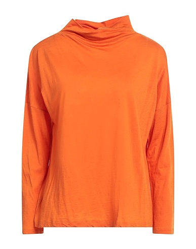 BASE MILANO Polo neck Orange 75% Virgin Wool, 25% Polyamide