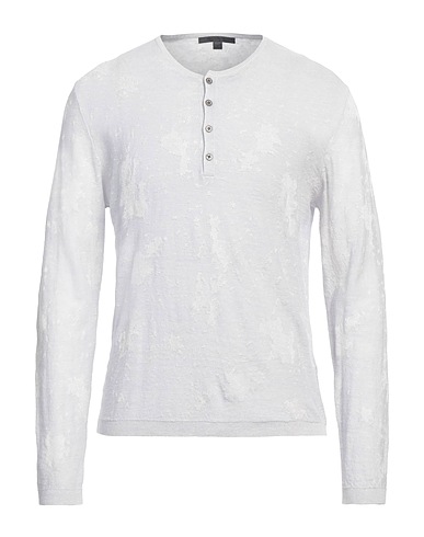 JOHN VARVATOS Sweater Light grey 55% Linen, 34% Wool, 11% Viscose