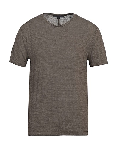 JOHN VARVATOS T-shirt Khaki 100% Lino
