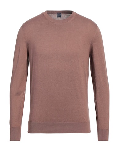 FEDELI Jumper Light brown 100% Cotton