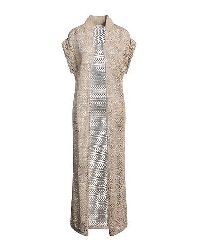 BRUNELLO CUCINELLI Cardigan Sand 70% Linen, 30% Silk