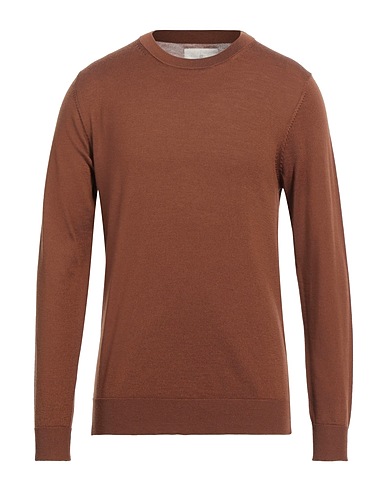 JACK & JONES Jumper Brown 100% Merino Wool