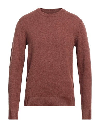 JACK & JONES Sweater Brown 100% Wool