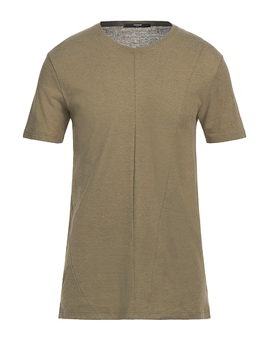 TAKESHY KUROSAWA Jumper Military green 55% Linen, 45% Cotton