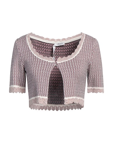 LIU •JO Cardigan Pink 83% Viscose, 7% Polyamide, 6% Metallic Polyester, 4% Polyester
