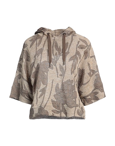 BRUNELLO CUCINELLI Jumper Sand 70% Linen, 30% Silk, Cotton, Ecobrass