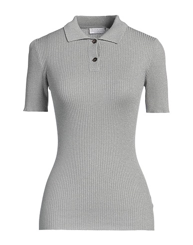 BRUNELLO CUCINELLI Cashmere jumper Light grey 51% Cashmere, 22% Silk, 20% Polyamide, 7% Metallic Polyester