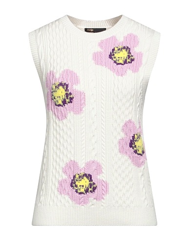 MAJE Jumper Ivory 37% Viscose, 32% Polyamide, 21% Cotton, 9% Wool, 1% Elastane