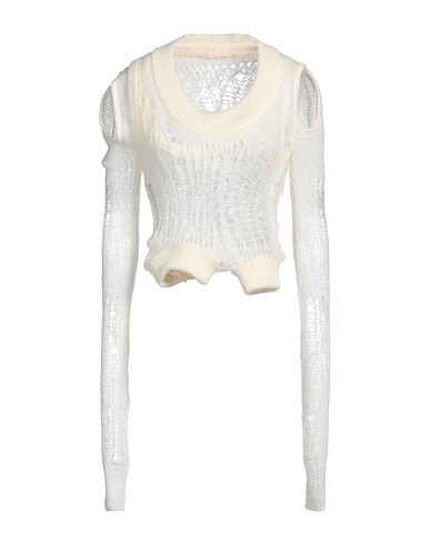 RICK OWENS Jumper Cream 50% Polyamide, 46% Mohair wool, 4% Wool