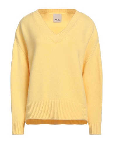 ALLUDE Maglia in Cachemire Giallo 100% Cachemire