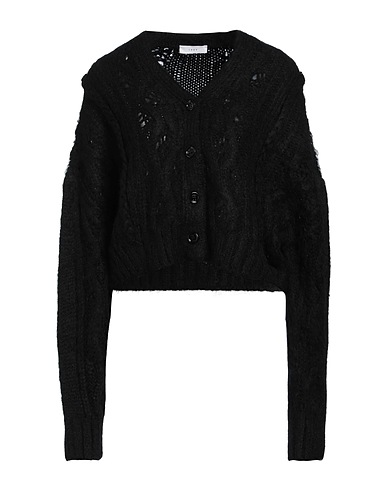 1989 STUDIO Cardigan Black 30% Nylon, 30% Mohair wool, 30% Acetate, 6% Textile fibres, 4% Wool