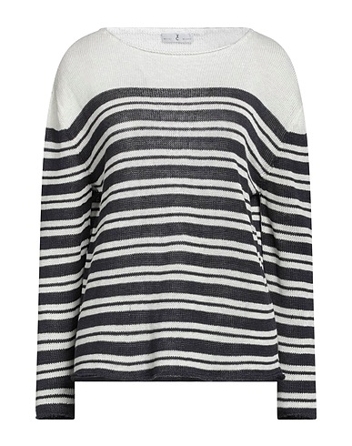 WHYCI Pullover Blu notte 100% Lino