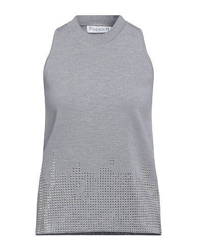 JW ANDERSON Sleeveless sweater Grey 100% Wool
