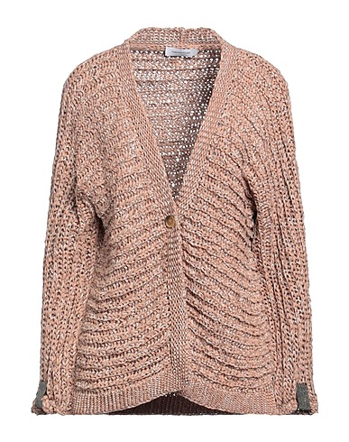 FABIANA FILIPPI Cardigan Tortora 46% Poliestere, 32% Cotone, 22% Poliammide