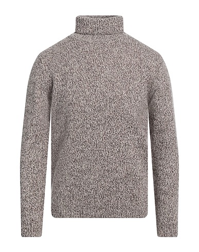 WOOL & CO Polo neck Dark brown 80% Wool, 20% Polyamide