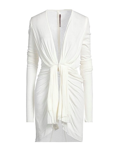 RICK OWENS LILIES Cardigan Ivory 70% Viscose, 15% Cotton, 15% Polyamide