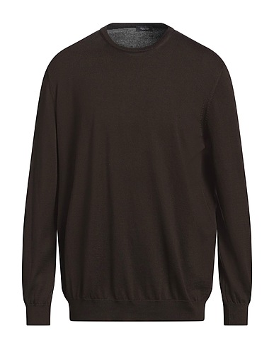 ROSSOPURO Sweater Dark brown 100% Cotton