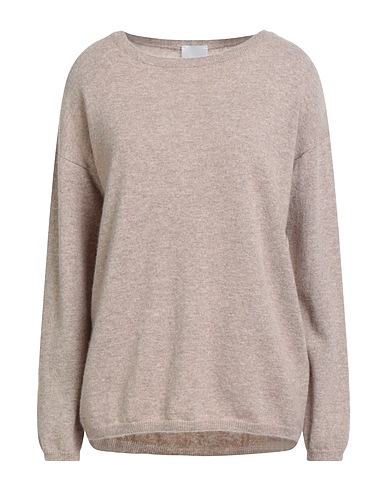 ALLUDE Pull en cachemire Gris taupe 100% Cachemire