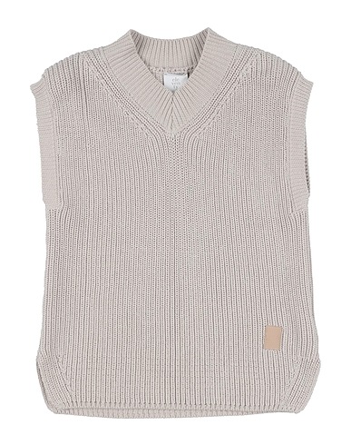 ELEVENTY Maglia Gilet Grigio chiaro 100% Cotone, Viscosa, Fibra di metallo